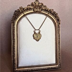 Gold Heart Pendant Necklace